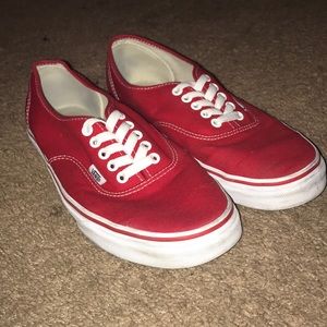 Vans Authentic (Red) Men’s 9.5, Women’s 11